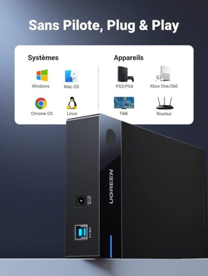 Boitier externe Ugreen USB 3.0 SATA 2.5 et 3.5 HDD/SSD