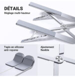 Support Ordinateur Portable Ugreen Aluminium Ventilé 8 à 17,3 Pouces (40289) – Image 4